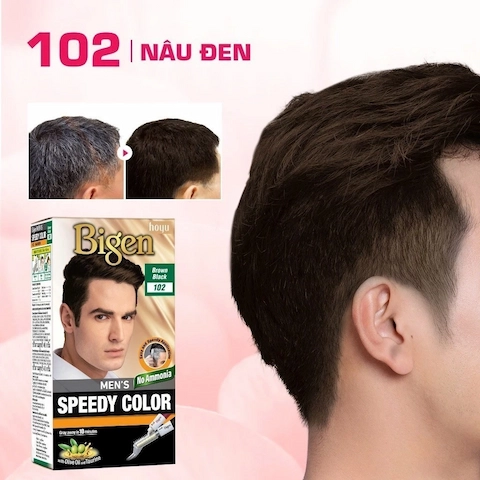 Thuốc Nhuộm Tóc Nam Bigen Nhật Phủ Bạc Speedy Color 40g