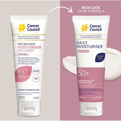 Kem Chống Nắng Cancer Council Daily Moisturiser Matte Finish SPF50+ 75ml