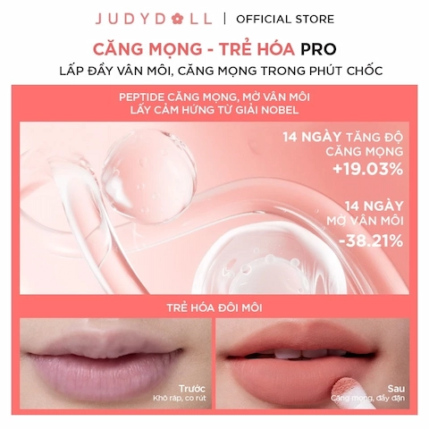 Son Đầu Bông Judydoll Matte Lip Cream 2,6ml