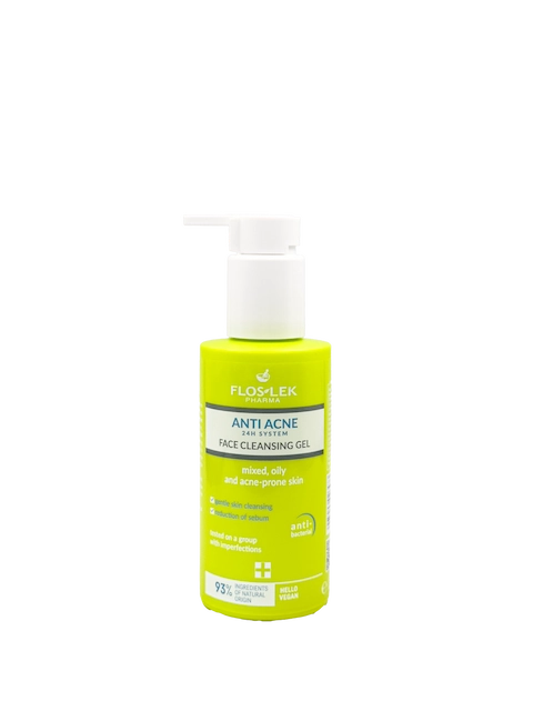 Sữa Rửa Mặt Ngừa Mụn Floslek Anti Acne System Face Cleansing Gel 125ml (Nhập Khẩu)