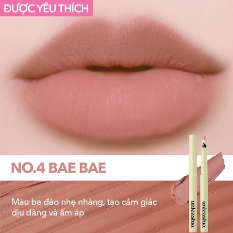 Chì Kẻ Viền Môi Unleashia Oh! Happy Day Lip Pencil - No.4 Bae Bae