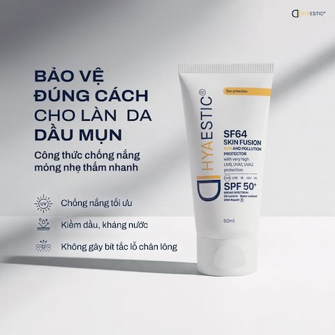 Kem Chống Nắng Hyaestic SF64 Skin Fusion Sun And Pollution Protector SPF50