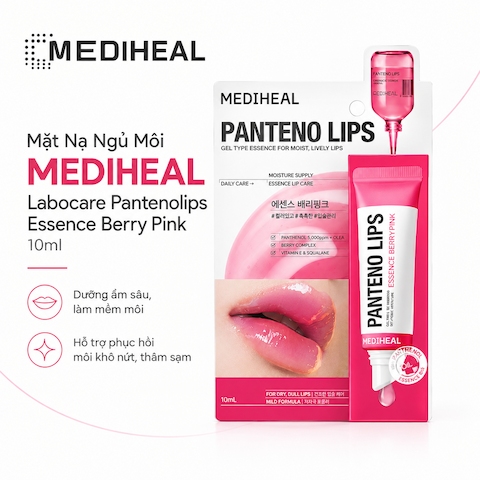 Son Dưỡng Môi Mediheal Labocare Pantenolips Essence Berry Pink 10ml (Mẫu Mới)