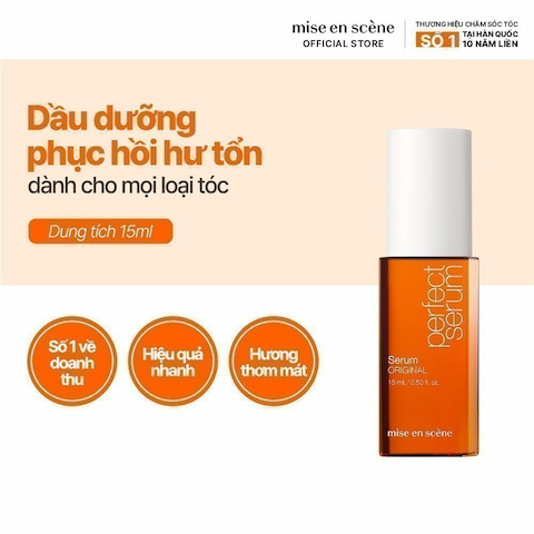 Tinh Dầu Dưỡng Tóc Mise En Scene Perfect Serum 15ml - Original (Cam)
