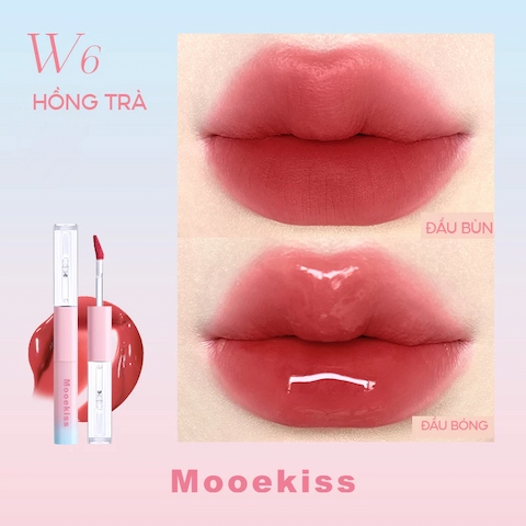 (Mini) Son Kem 2 Đầu Mooekiss Dual Effect Lip Mud (Special Gift) (1.5g x 2)