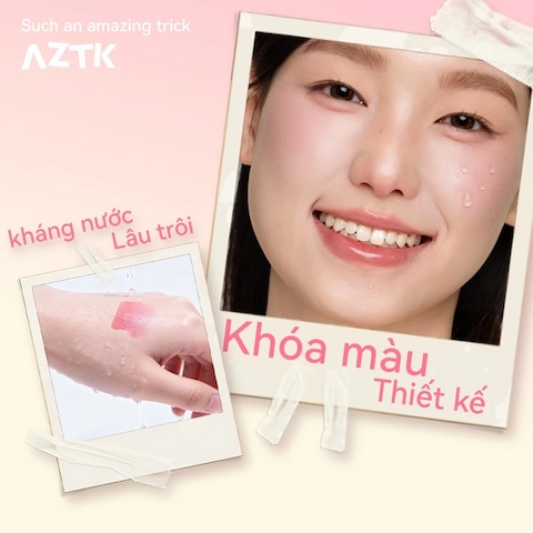 Má Hồng Kem AZTK Jello Color Liquid Blush - JC04