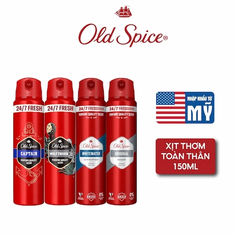 Xịt Khử Mùi Old Spice Deodorant Body Spray 150ml