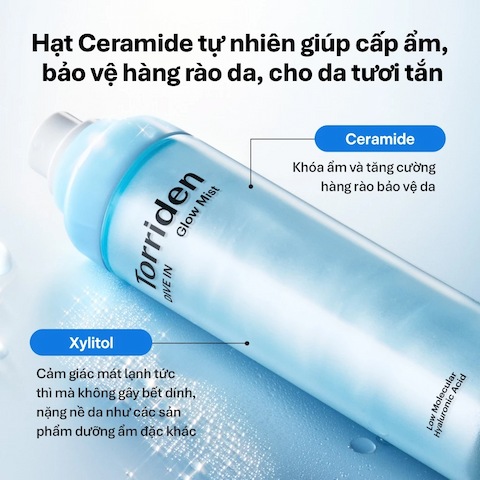 Xịt Dưỡng Căng Bóng Da Torriden Dive In Glow Mist Low Molecular Hyaluronic Acid 50ml