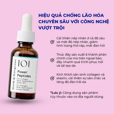 Tinh Chất Geek & Gorgeous 101 Power Peptides Pro-Collagen Serum 30ml