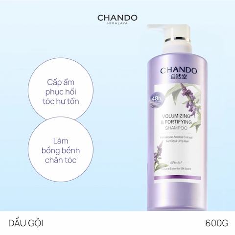 Dầu Gội Chando Làm Phồng & Nuôi Dưỡng Tóc Dày, Chắc Khỏe Himalaya Volumizing & Fortiying 600ml
