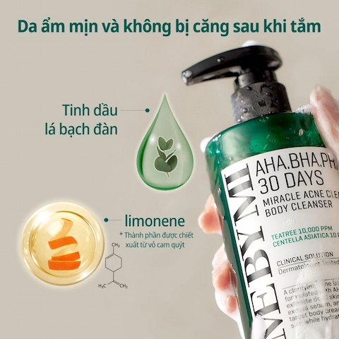 Sữa Tắm Giảm Mụn Some By Mi AHA-BHA-PHA 30 Days Miracle Acne 400g