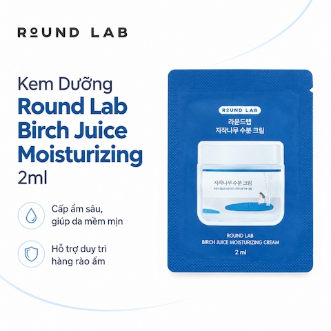 (QT) Kem Dưỡng Round Lab Birch Juice Moisturizing 2ml