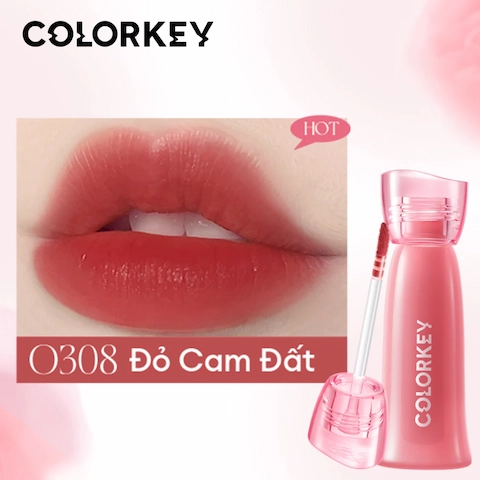 (Mini) Son Kem Lì Siêu Mịn Môi Colorkey Soft Matte Water Tint 1g - O308