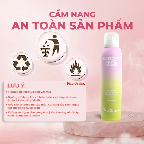 Xịt Chống Nắng Five Grains Pro-Xylane Sunscreen Spray SPF50+ 160ml