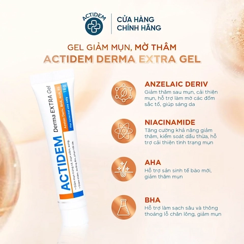 Gel Giảm Mụn, Thâm Actidem Derma Extra Gel 18g