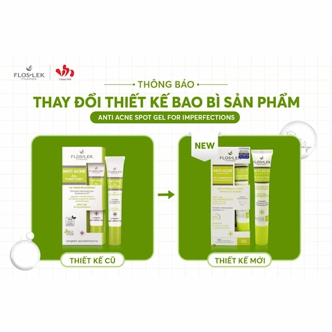 Gel Chấm Mụn Floslek Anti Acne 24h System Spot Gel For Imperfections 20ml (Nhập Khẩu)