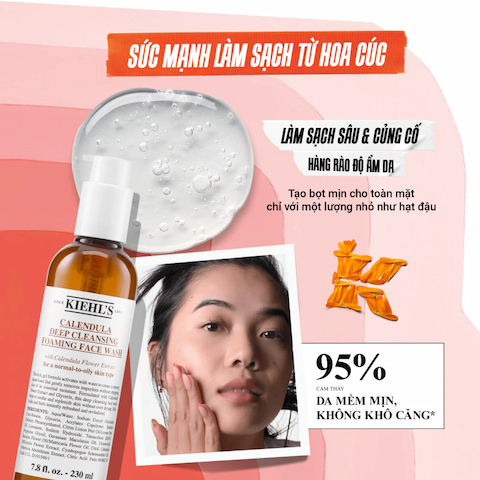 Sữa Rửa Mặt Kiehl’s Calendula Deep (Nhập Khẩu)