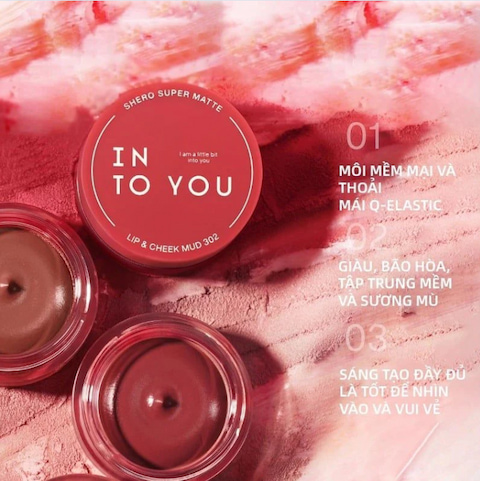 Son Kem Hũ Into You Shero Super Matte Lip & Cheek Mud (Nhập Khẩu) (Mẫu Mới) - 342