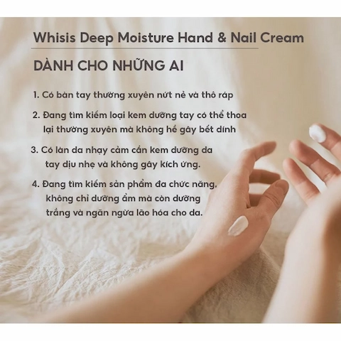 Kem Dưỡng Da Tay Whisis Deep Moisture Hand & Nail Cream 50ml