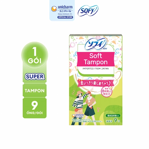 Băng Vệ Sinh Sofy Soft Tampon Super Siêu Thấm (Ban Ngày) - 9 Miếng