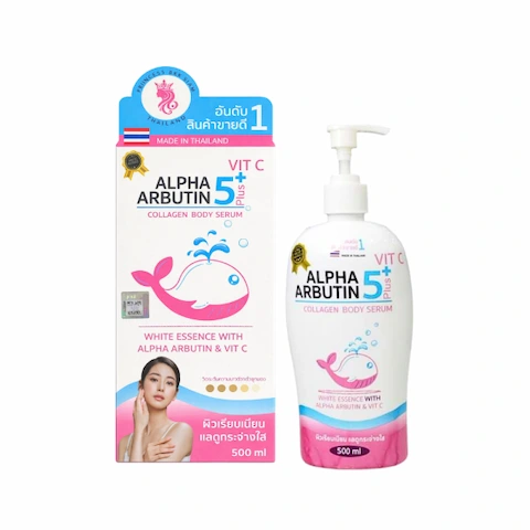Kem Làm Trắng Da Alpha Arbutin 5+ Plus Vit C Collagen Body Serum 500ml