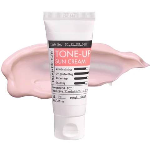 Kem Chống Nắng Nâng Tông Cấp Ẩm Derma Factory Waterfull Tone Up Sun Cream 30g