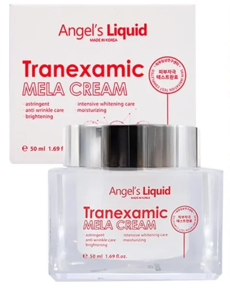 Combo Tinh Chất & Kem Dưỡng Angel's Liquid Tranexamic Mela Ampoule 30ml & Mela Cream 50ml