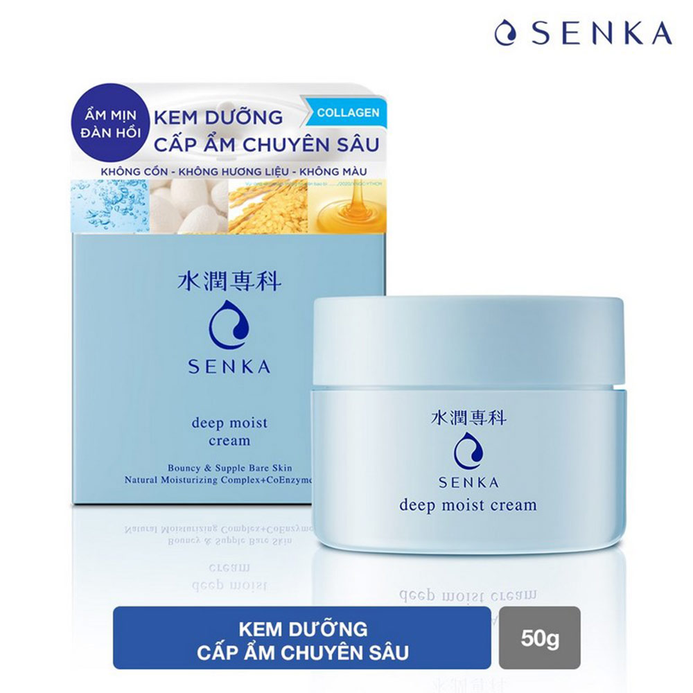 Kem Dưỡng Cấp Ẩm Chuyên Sâu SenKa Deep Moist Cream 50g