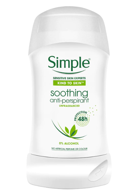 Lăn khử mùi Simple Soothing Anti-perspirant 48h