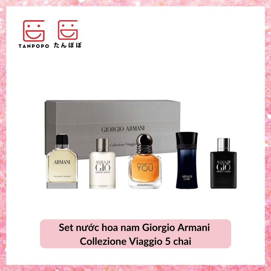 Set nước hoa nam Giorgio Armani Collezione Viaggio 5 chai