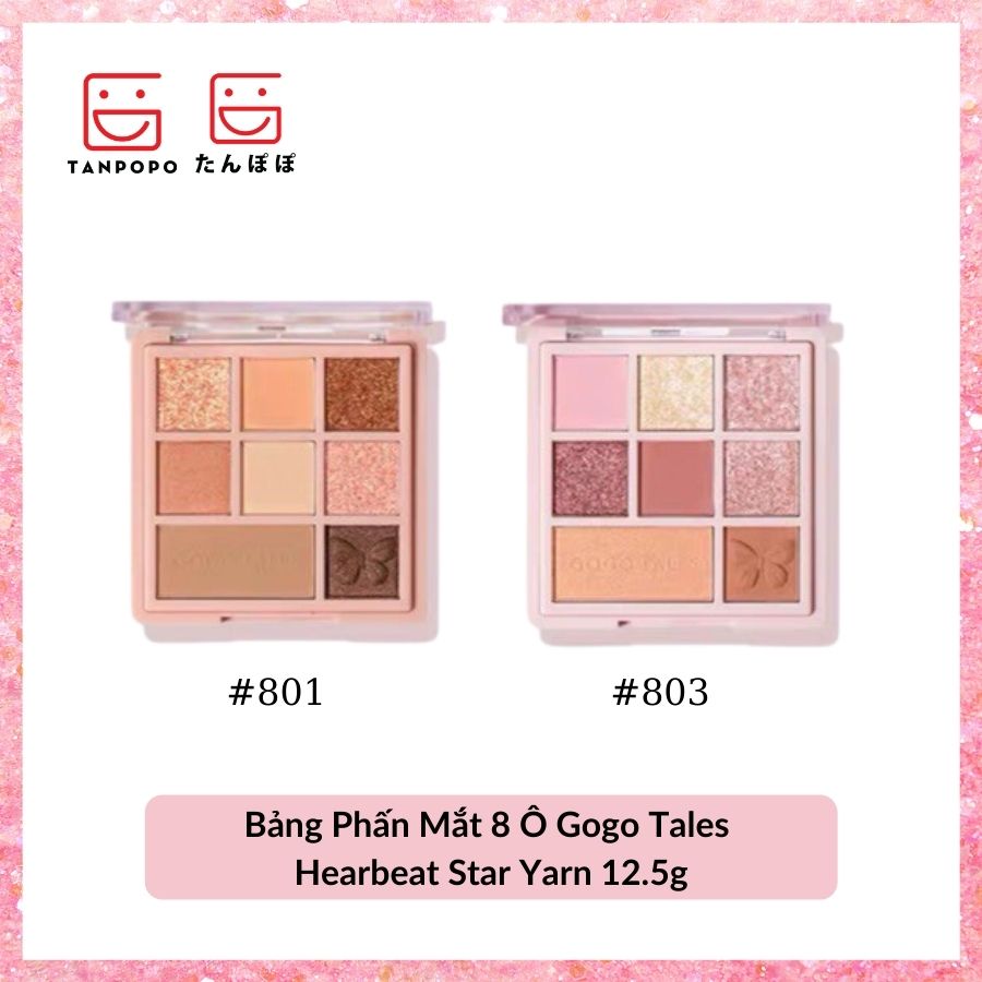Bảng Phấn Mắt 8 Ô Gogo Tales Hearbeat Star Yarn 12.5g