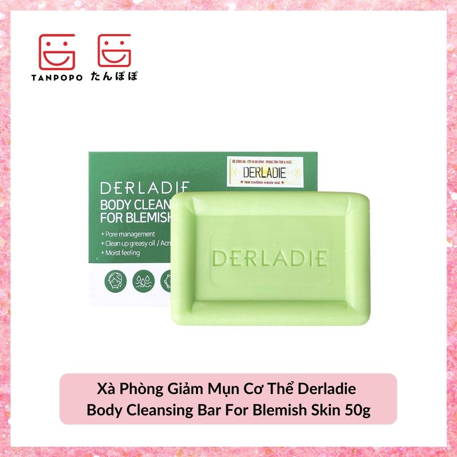 Xà Phòng Giảm Mụn Cơ Thể Derladie Body Cleansing Bar For Blemish Skin 50g