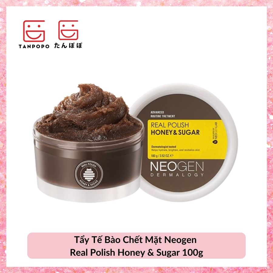 Tẩy Tế Bào Chết Mặt Neogen Real Polish Honey & Sugar 100g