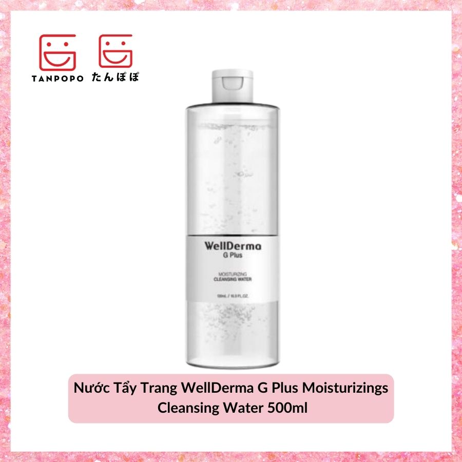 Nước Tẩy Trang WellDerma G Plus Moisturizings Cleansing Water 500ml