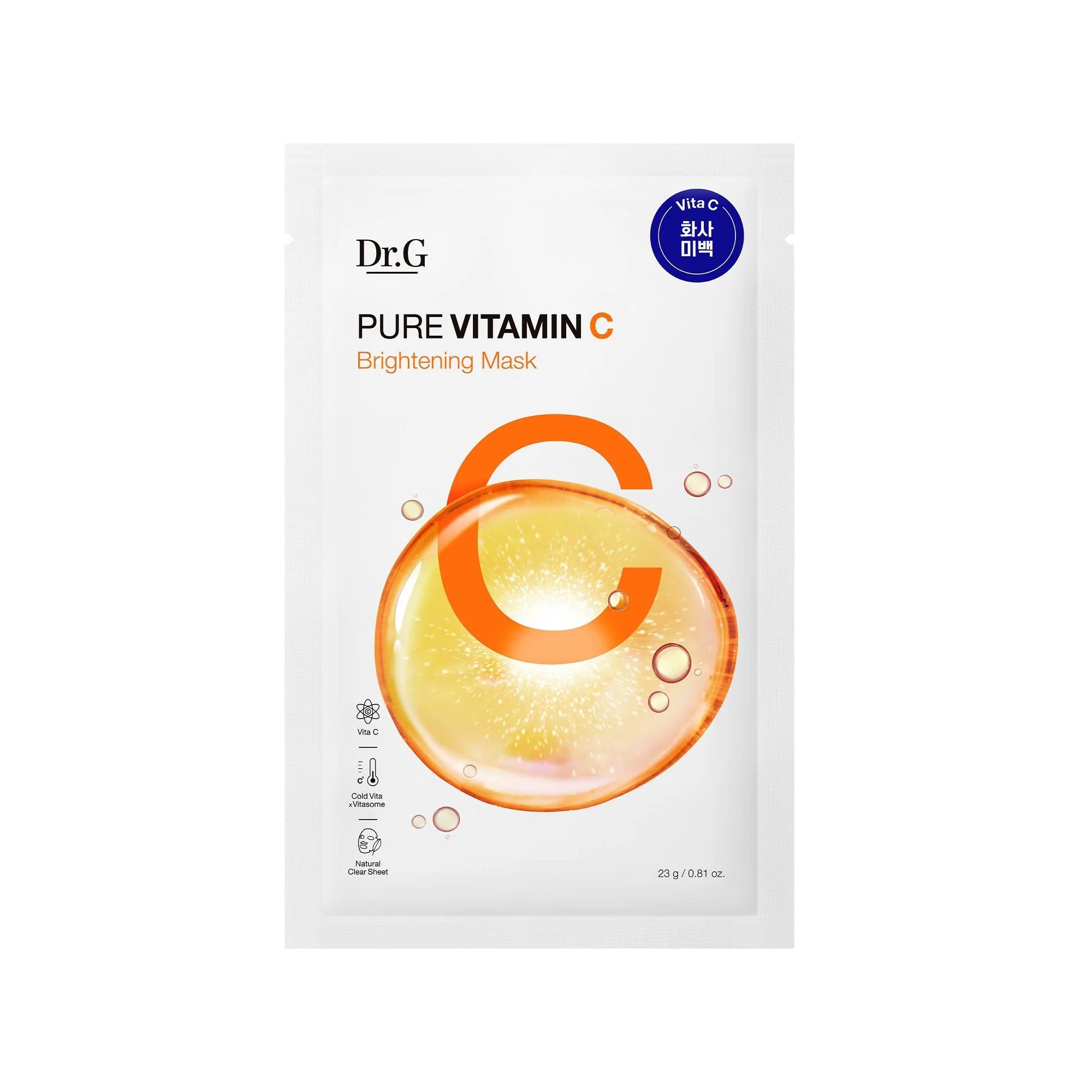 Mặt Nạ Giấy Dr.G Pure Vitamin C Brightening Mask 23g