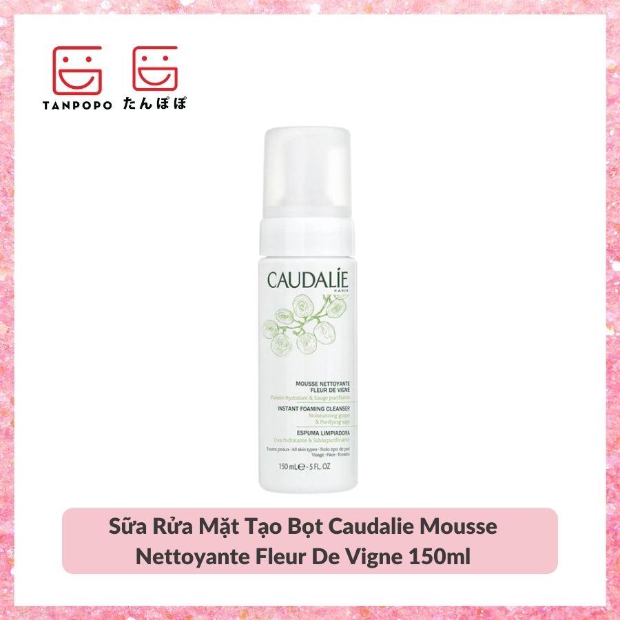 Sữa Rửa Mặt Tạo Bọt Caudalie Mousse Nettoyante Fleur De Vigne 150ml