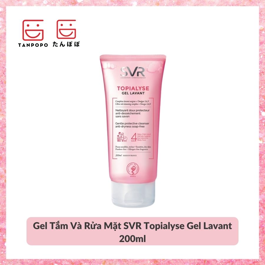 Gel Tắm Và Rửa Mặt SVR Topialyse Gel Lavant 200ml