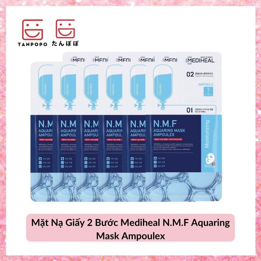 Mặt Nạ Giấy 2 Bước Mediheal N.M.F Aquaring Mask Ampoulex
