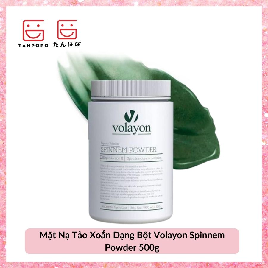 Mặt Nạ Tảo Xoắn Dạng Bột Volayon Spinnem Powder 500g