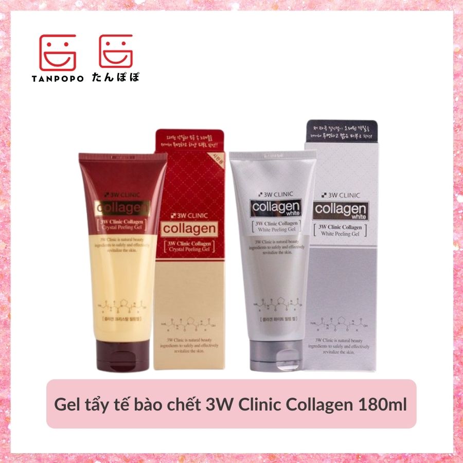 Gel Tẩy Tế Bào Chết Mặt 3W Clinic Collagen 180ml