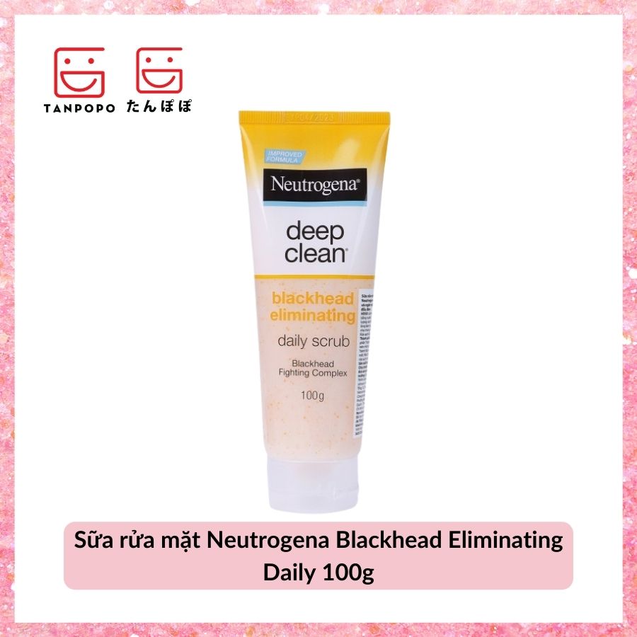 Sữa Rửa Mặt Neutrogena Ngừa Mụn Đầu Đen Blackhead Eliminating Daily Scrub 100g