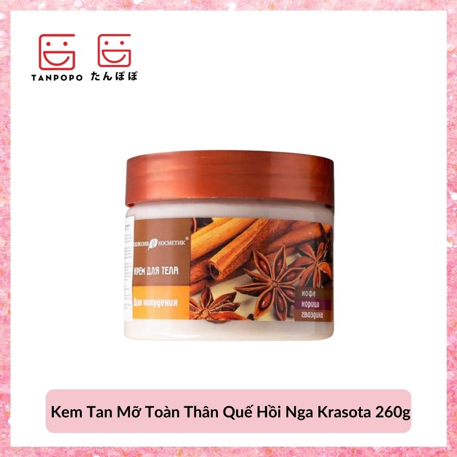 Kem Tan Mỡ Toàn Thân Quế Hồi Nga Krasota 260g