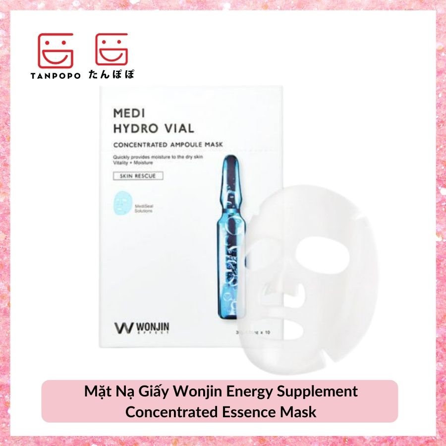 Mặt Nạ Giấy Wonjin Hydro Vial Concentrated Essence Mask