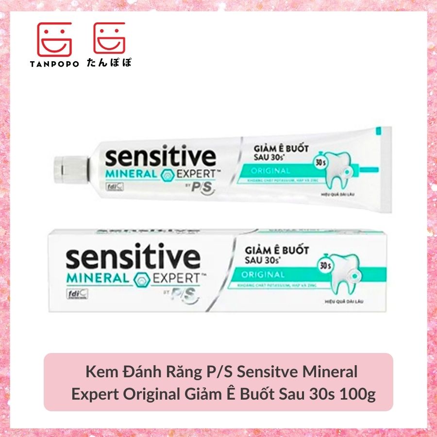 Kem Đánh Răng P/S Sensitve Mineral Expert Original Giảm Ê Buốt Sau 30s 100g