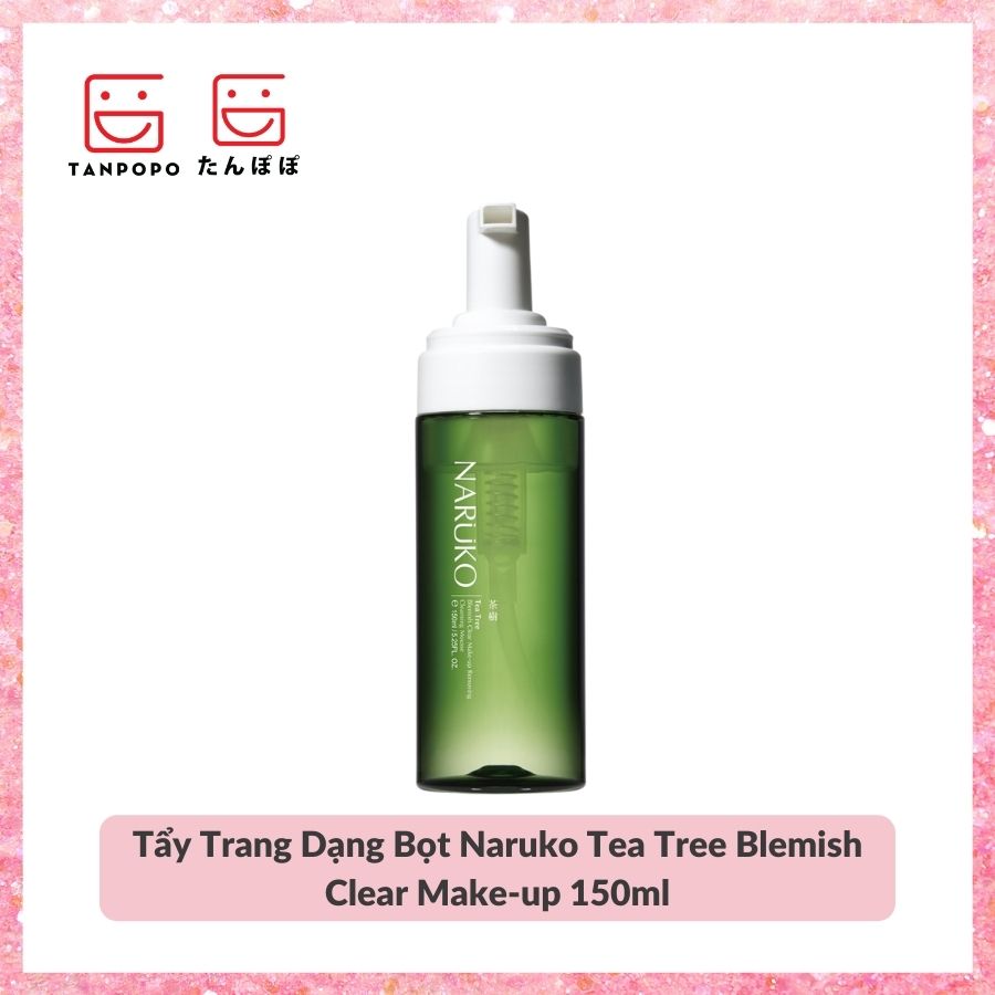 Tẩy Trang Dạng Bọt Naruko Tea Tree Blemish Clear Make-up Removing Cleansing Mousse 150ml