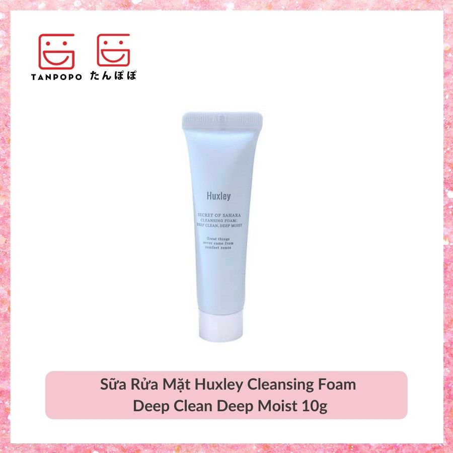 Sữa Rửa Mặt Huxley Cleansing Foam Deep Clean Deep Moist 10g