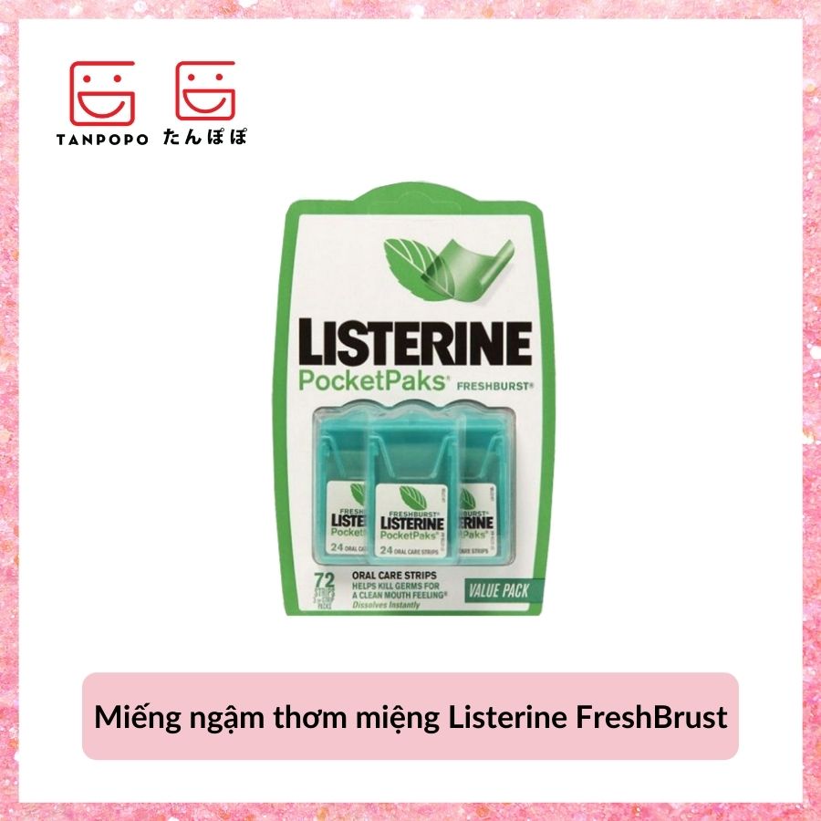 Miếng ngậm thơm miệng Listerine FreshBrust
