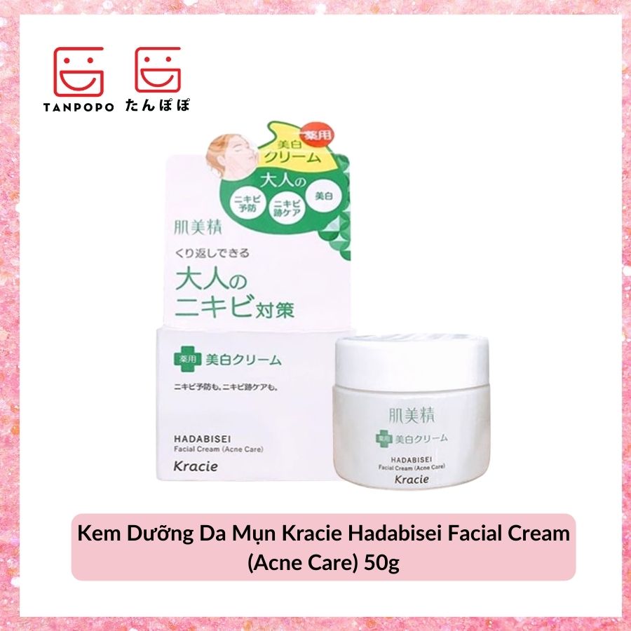 Kem Dưỡng Da Mụn Kracie Hadabisei Facial Cream (Acne Care) 50g