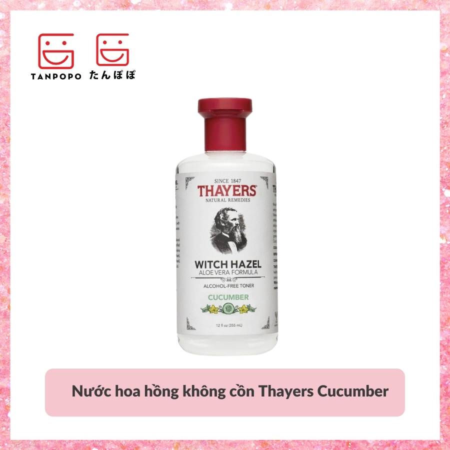 Nước hoa hồng không cồn Thayers Cucumber