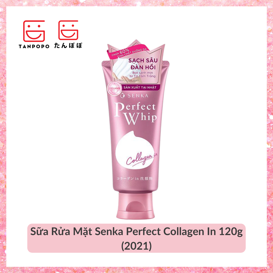 Sữa Rửa Mặt Senka Tạo Bọt Bổ Sung Collagen Perfect Collagen In 120g